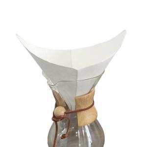 China Disposable Drip Chemex Coffee Filter Paper 6 Cup Classic Bleached wholesale