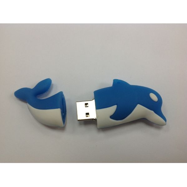 PVC Cute Animal Usb Flash Drive 256GB Cartoon Usb Stick 15MB/S