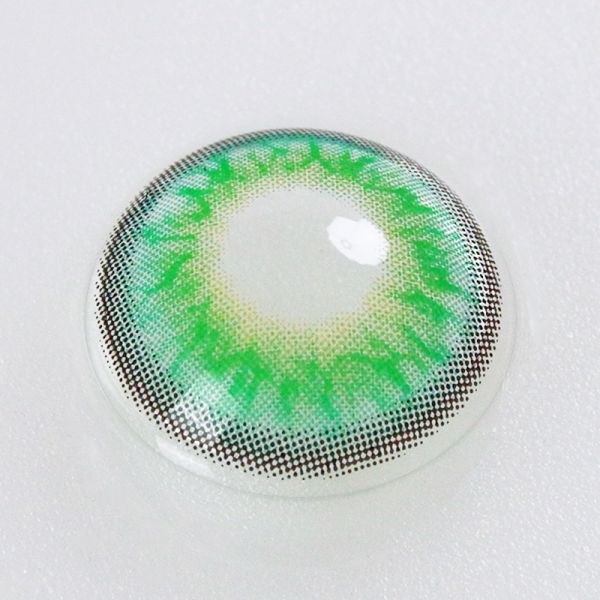 Odm 3 Tone Colored Himalaya Green Contact Lens 14mm For Dark Eye