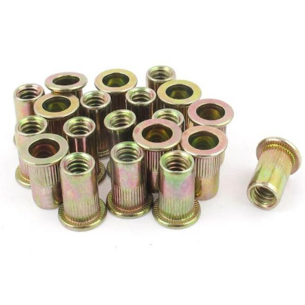 M10 M12 teel Grade 10.9 12.9 Knurled Body Open End Reduced Flat Small Head Rivet Nut