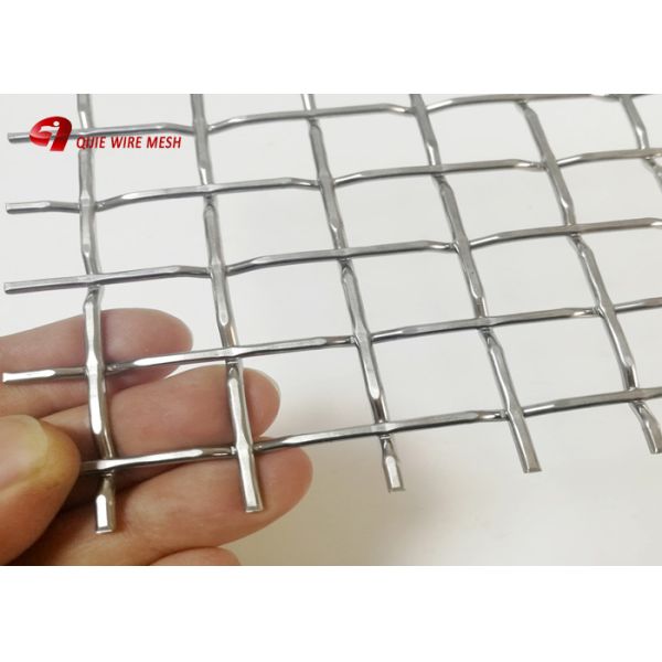 Architectural Mining Screen Mesh Woven Wire Locked Crimped Mesh In Stainless Steel