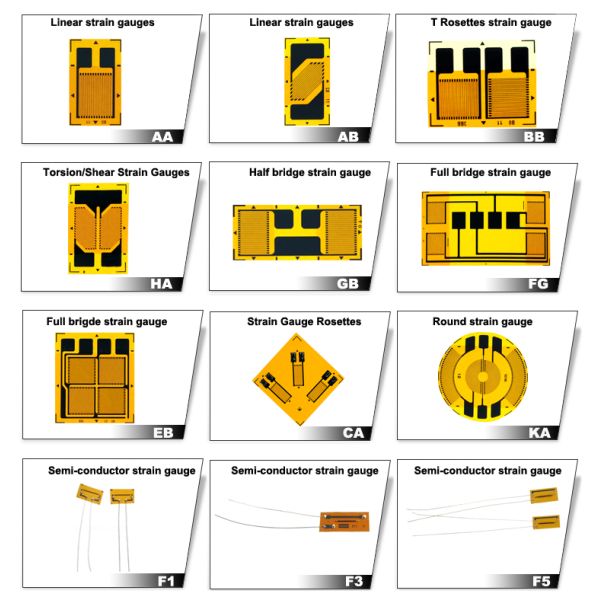 BF350-10KA round type strain gauge for transducer application