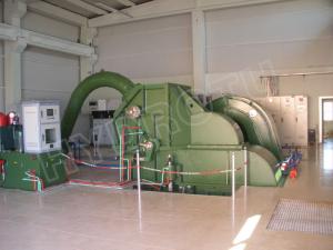 China High Water Head Pelton Hydro Turbine / Pelton Water Turbine With Synchronous Generator And PLC Governor wholesale