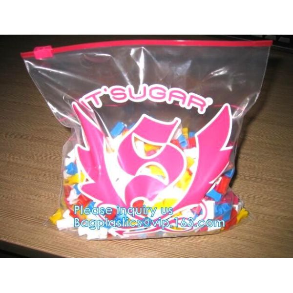 Biodegradable compostable Double Zipper Bag Ldpe Cartoon Zip lockk Bag With Logo, Shoes & clothing, APPAREL