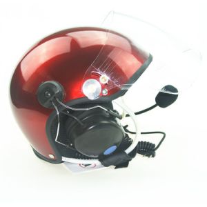 China Red PPG helmet/Paramotor helmet with full headset EN966 wholesale