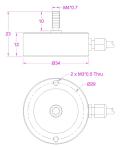 M4 Threaded Rod End Tension Compression Load Cell 50kg 20kg 10kg 5kg
