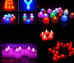 Polypropylene Plastic Candle Shape LED Fliker Flameless Candles Light For