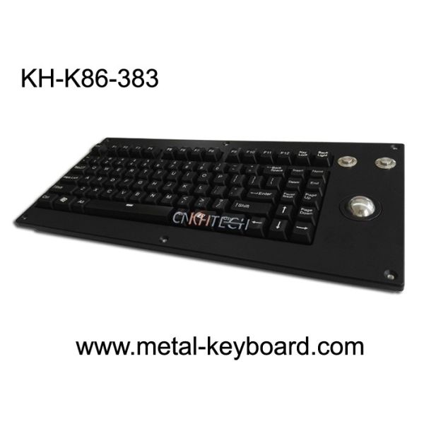 Quality Panel Mount Backlight Mechanical Keyboard With 25mm trackball Mouse for sale