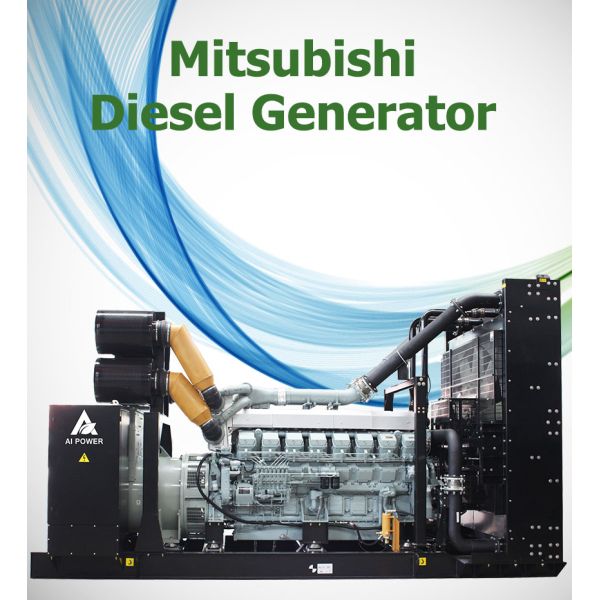 1500 Kva Backup Commercial Mitsubishi Diesel Generator 230V S12A2-PTA