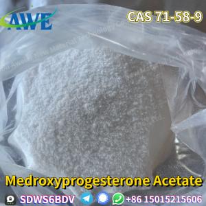 China Pharmaceutical Grade 99% Medroxyprogesterone Acetate Powder CAS 71-58-9 Door to door service on sale