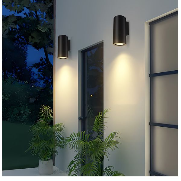 Garden Electric LED Wall Lanterns Aluminium Wall-mounted Up And Down Warm White Cree COB LED For Outdoor Decoration