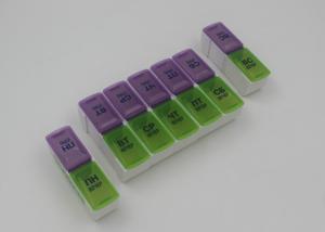 China Promotional Pocket PP Plastic Pill Box With Date Letters / Two Week Pill Organizer wholesale