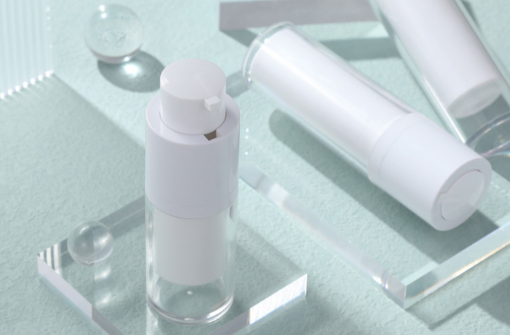 Childproof Cosmetic Airless Bottle 50ml Serum Package Twist Up Airless Bottle