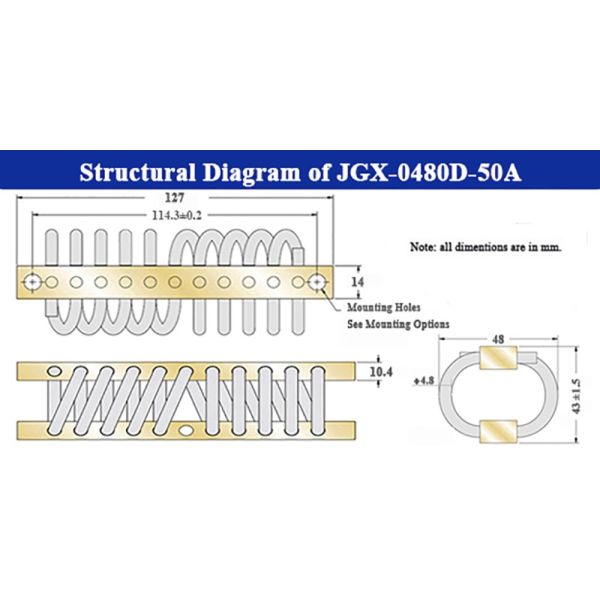 Energy Rail Wire Rope Vibration Damper Marine Noise