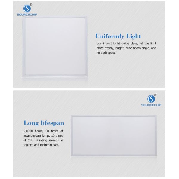 Good quality indoor 40w ultra thin led panel light 600x600