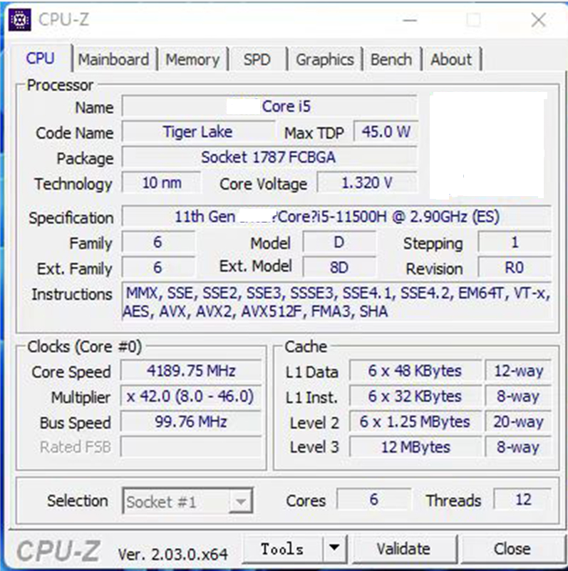 Gaming PC Desktops Motherboard With Onboard CPU I5-11500H