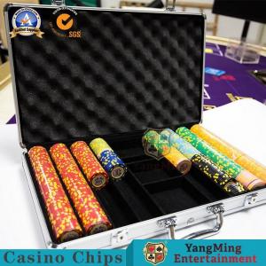 China Handheld Casino Game Accessories Premium Poker Chip Set Texas Hold 