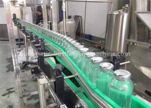 China Rotary Milk Tea / Juice / Coffee Drink Glass Bottle Filling Machine , Glass Bottle Packing Machine wholesale