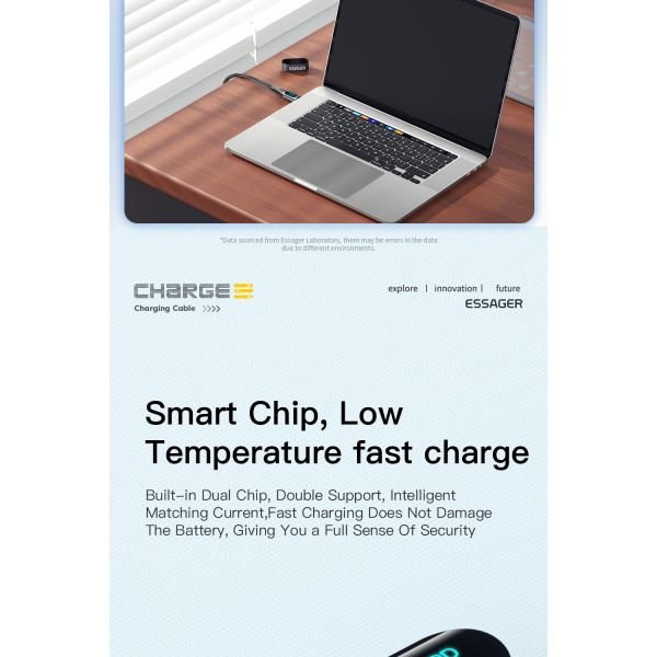 LED Digital Display USB C To C Cable Quick Charge HD 100W OEM/ODM 1M 2M 3M 5A