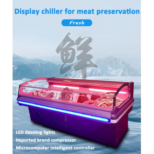 Size OEM Commercial Meat Counter Butchery Display Fridges Factory Price