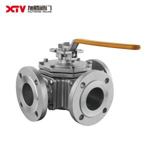 China 3-Way L-Type High Platform Flanged Ball Valve US Currency Return refunds up to 30 Days wholesale