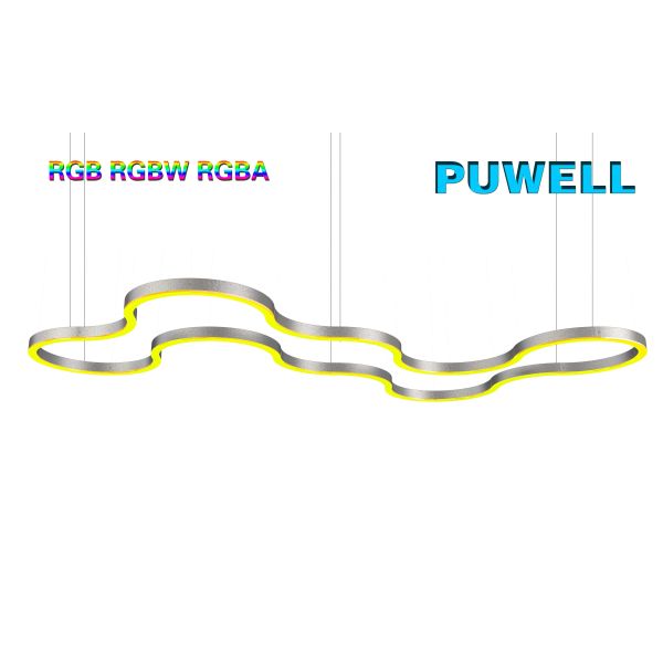 DC24V 7500lm Cri85 LED Linear Suspension Light