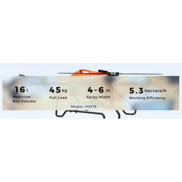 45min Long Range Drones 16 Liter Seeding Fertilizer Spraying Drone In Agriculture HXF16