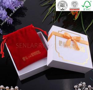 China Promotional recycled cardboard gift box with bag and silk wholesale wholesale