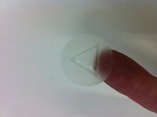 PET Tactile Labels Dangerous Materials Warning Label Blind Label Sticker in Roll