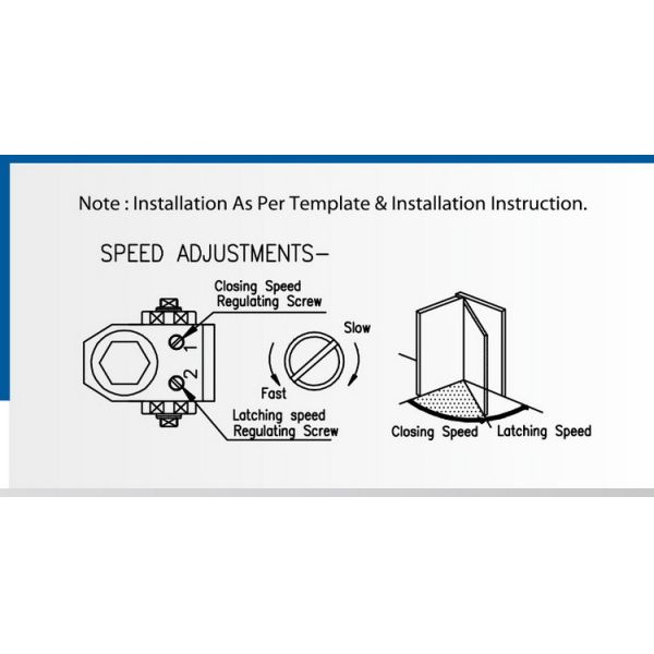 Backcheck UL Door Closer UL10C Certifire Parallel Arm Mounting For 950mm Door