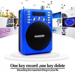 China 2018 NEWGOOD China Shenzhen Factory FM radio amplifier speaker player with voice recorder for sales promotion Supplier wholesale