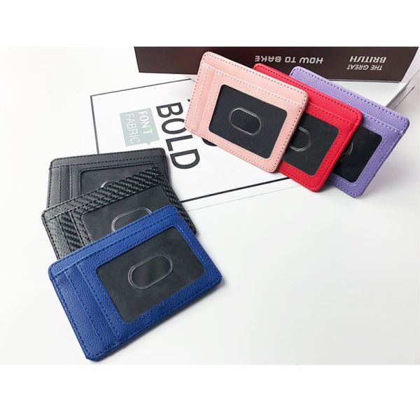 Durable Carbon Fiber RFID Wallet for Safe Business Card Storage 0.1kg Package Weight