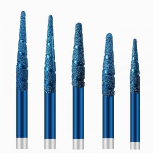 China Brazed diamond carving tools blue cnc router bit sculpture carving tools wholesale