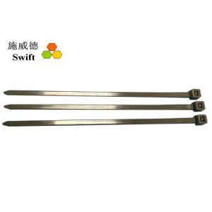 China Single Reusable Zip Ties / 100mm Length Yellow Cable Ties With UL94V - 2 Flame wholesale