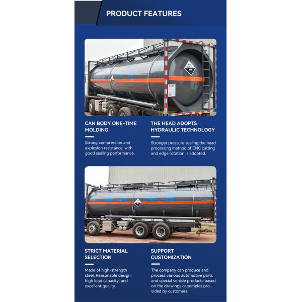 30 Feet ISO Tank Container Carbon Steel For Chemical Liquid Oil Gas Storage Transport