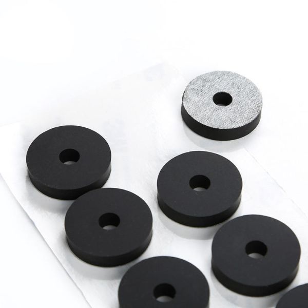 Round Single Sided Adhesive Die Cutting EPDM EVA Foam Pad Sticker
