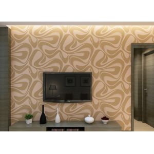 China Champagne Foam Modern Removable Wallpaper With Geometric Pattern wholesale