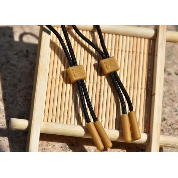 3D Logo Customised Garment Plastic Zip Puller With Brand Identity