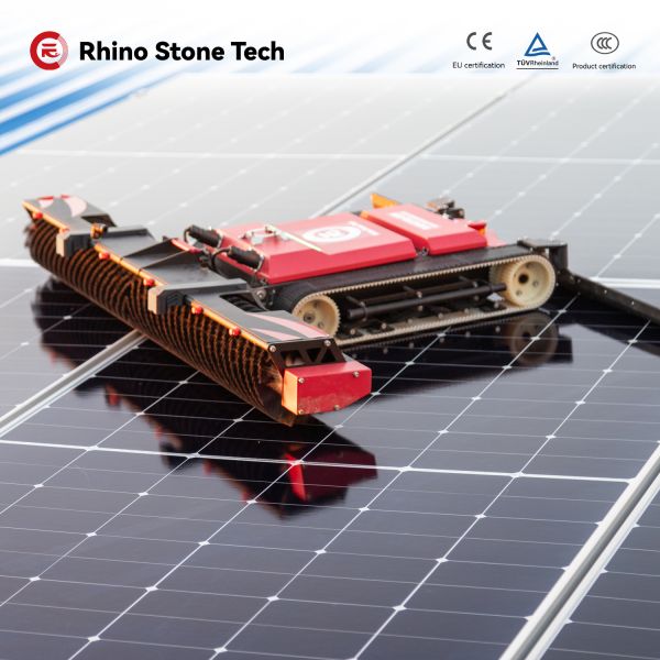 Wireless Control System Electric Photovoltaic Cleaning Robot with Remote Control