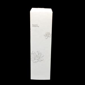 China Ivory Card Paper Cosmetic Box Skincare Bottles Packaging Matte  / UV Finishing wholesale
