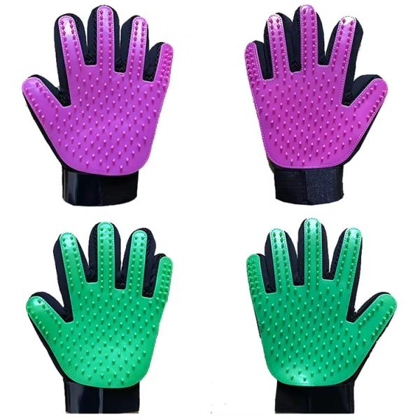Customized Pet Hair Remover Glove Durable Deshedding Glove For Dogs And Cats