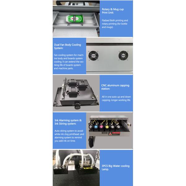 High-Accuracy 6090 UV Flatbed Inkjet Printer New Condition LED Machine with Glass Board Mug Phone Vision Positioning for UV Ink