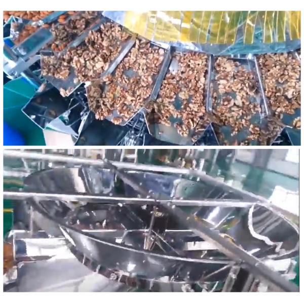 High Accuracy 80WPM 2.5L Granule Packaging Machine , Nuts Packaging Machine