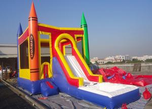 China Castle Type PVC Tarpaulin Inflatable Jumping Castle With Slide Inflatable Bouncer Castle on sale