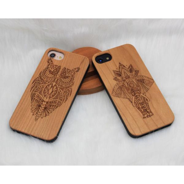 Rare Wood iPhone Case / Wooden Smartphone Case Customized Design Supported