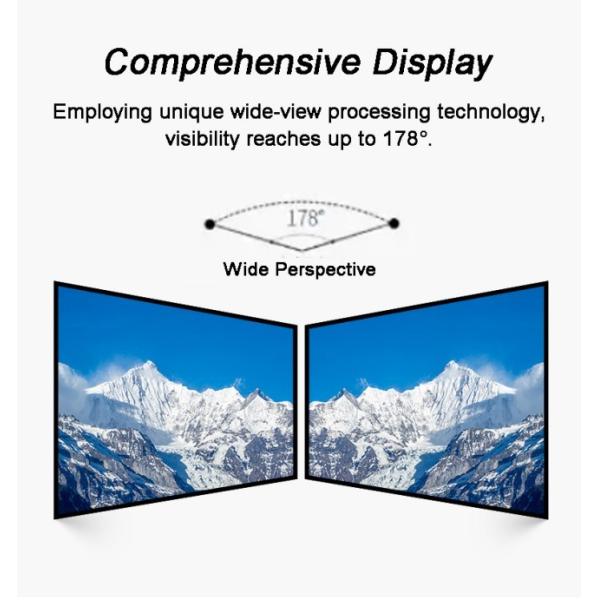 Full HD Advertising Screen with 4K Ultra HD Resolution Vertical LCD Panel Stand and 8 Array Mic