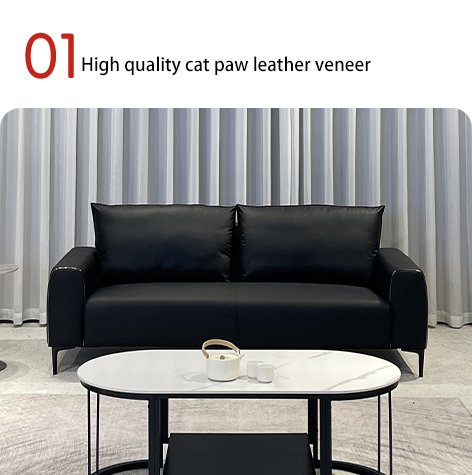 Guangzhou Furniture Hotel Sofa Design Modern Leather Office Office Hotel Living Room Modular Modular Sofa