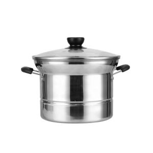 China Multi Function Stackable Steamer Pot 22cm Stainless Steel wholesale