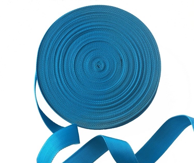 China 15mm To 75mm PP Webbing UV Stabilized Automotive Webbing Blue wholesale