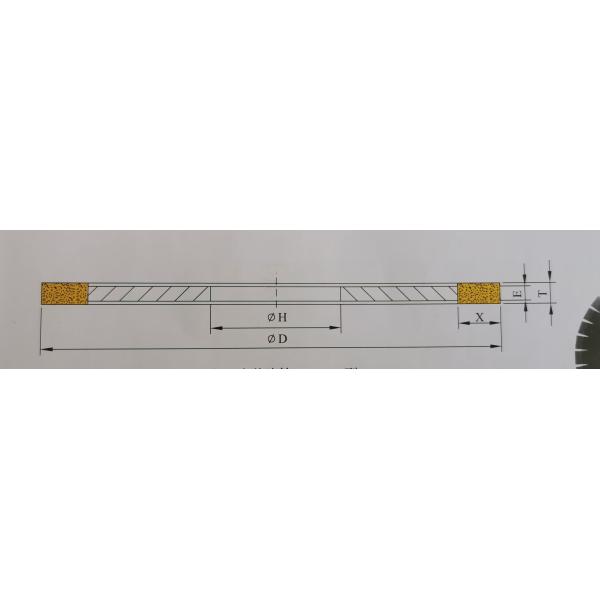 Electroplated Diamond Straight Grinding Wheel 1A1R For Marble And Granite Cutting